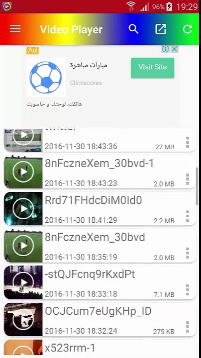 mp4 video player for android application playstore 2017