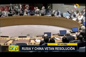 China y Rusia vetan resolución de la ONU sobre situación en Alepo