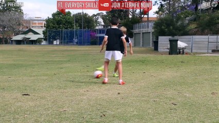 TOP 4 - Easy Football Skills for Kids & Beginner - Tutorial