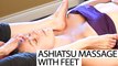 Upper Body Chest & Neck Massage Using Feet! Ashiatsu Barefoot Deep Tissue Techniques