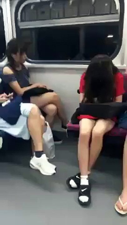 A Girl Sleep In Train Funny Video