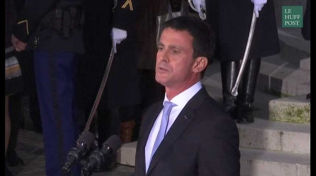 Passation de pouvoirs à Matignon entre Manuel Valls et Bernard Cazeneuve