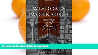 Hardcover Wisdom s Workshop: The Rise of the Modern University (The William G. Bowen Memorial