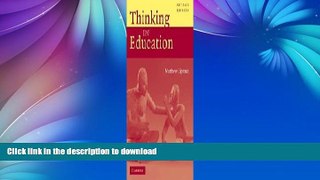 Pre Order Thinking in Education Full Book
