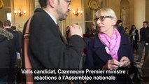 Cazeneuve à Matignon, Valls candidat: réactions de députés