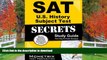 Hardcover SAT U.S. History Subject Test Secrets Study Guide: SAT Subject Exam Review for the SAT
