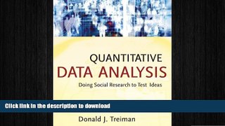 READ Quantitative Data Analysis: Doing Social Research to Test Ideas Kindle eBooks
