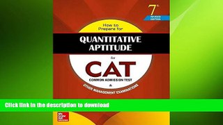 READ How to Prepare for Quantitative Aptitude for the CAT Kindle eBooks