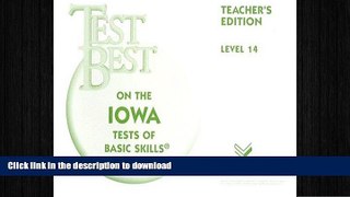 Free [PDF] Test Best ITBS: Teacher s Edition  Grade 8 (Level 14) 1995 On Book