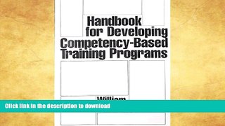 READ Handbook for Developing Competency-Based Training Programs Kindle eBooks