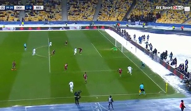 Artem Besedin Goal - Dyn. Kiev 1-0 Besiktas - 06.12.2016 Champions League