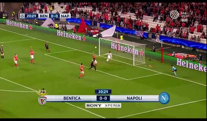 Manolo Gabbiadini Goal Annulled HD - Benfica 0-0 Napoli - 06.12.2016