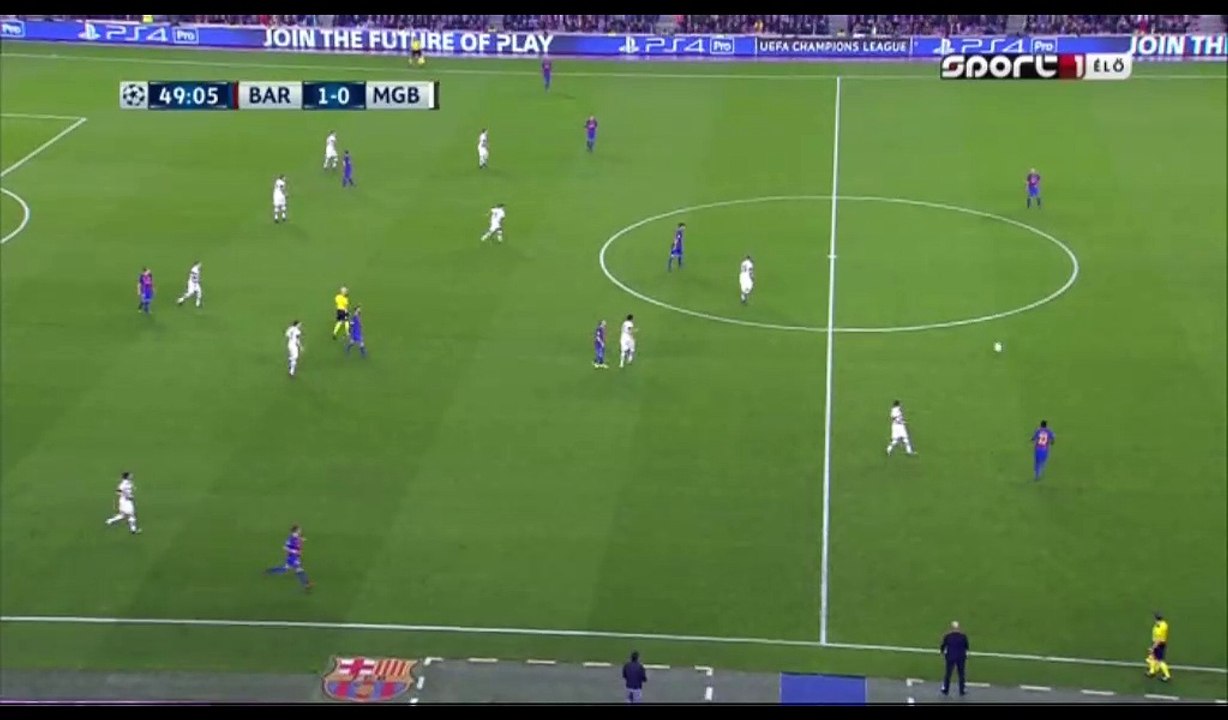 Arda Turan Goal HD - Barcelona 2-0 Borussia M'gladbach - 06.12.2016