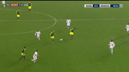 Lucas Perez Martinez Goal HD - Basel 0-3 Arsenal - 06.12.2016