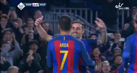 Arda Turan 3th Goal HD - Barcelona 3-0 Monchegladbach - 06.12.2016