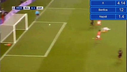 0-1 José Callejón Goal HD - Benfica 0-1 Napoli - 06.12.2016 HD