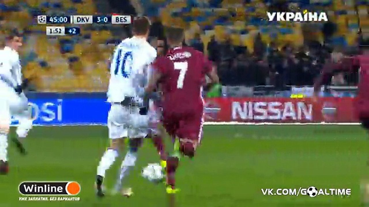 Dynamo Kiev - Besiktas 4- 0 Gonzalez.