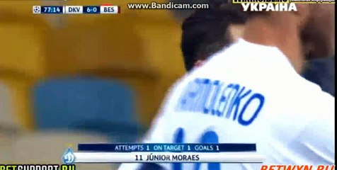 Junor Moraes Goal HD - Dynamo Kyiv 6-0 Besiktas Champions League