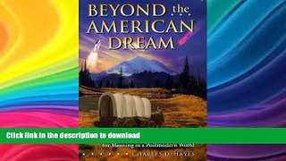Hardcover Beyond the American Dream: Lifelong Learning and the Search for Meaning in a Postmodern