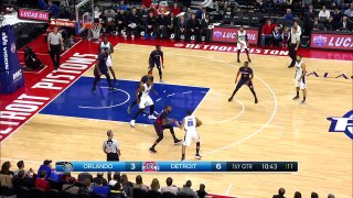 Andre Drummond Blocks Evan Fournier | Magic vs Pistons | December 4, 2016 | 2016-17 NBA Season