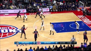 Reggie Jackson Gets His First Bucket of the Season | Magic vs Pistons | Dec 4 | 2016-17 NBA Season