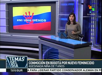 Consternación en Colombia por violación y asesinato de niña de 7 años