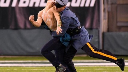 Streakers PUMMELED By Jets Security During MNF