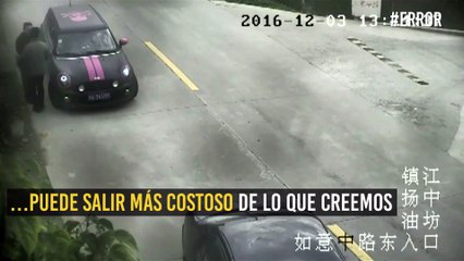 ¡A las malas! Este conductor aprendió que es mejor dejar ir las cosas