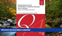 READ Quality Assurance and Accreditation in Distance Education and e-Learning: Models, policies