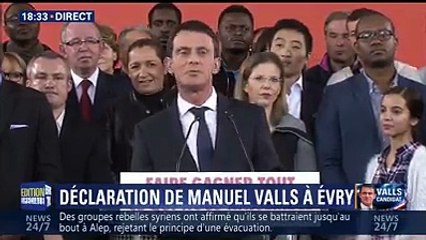 MANUEL VALLS CANDIDAT A LA PRESIDENTIELLE