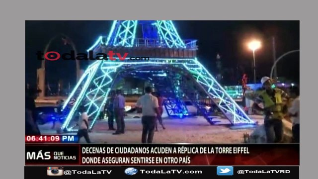 El problema no es la réplica de la torre eiffel, el problema es donde la pusieron - Más que noticias - Video