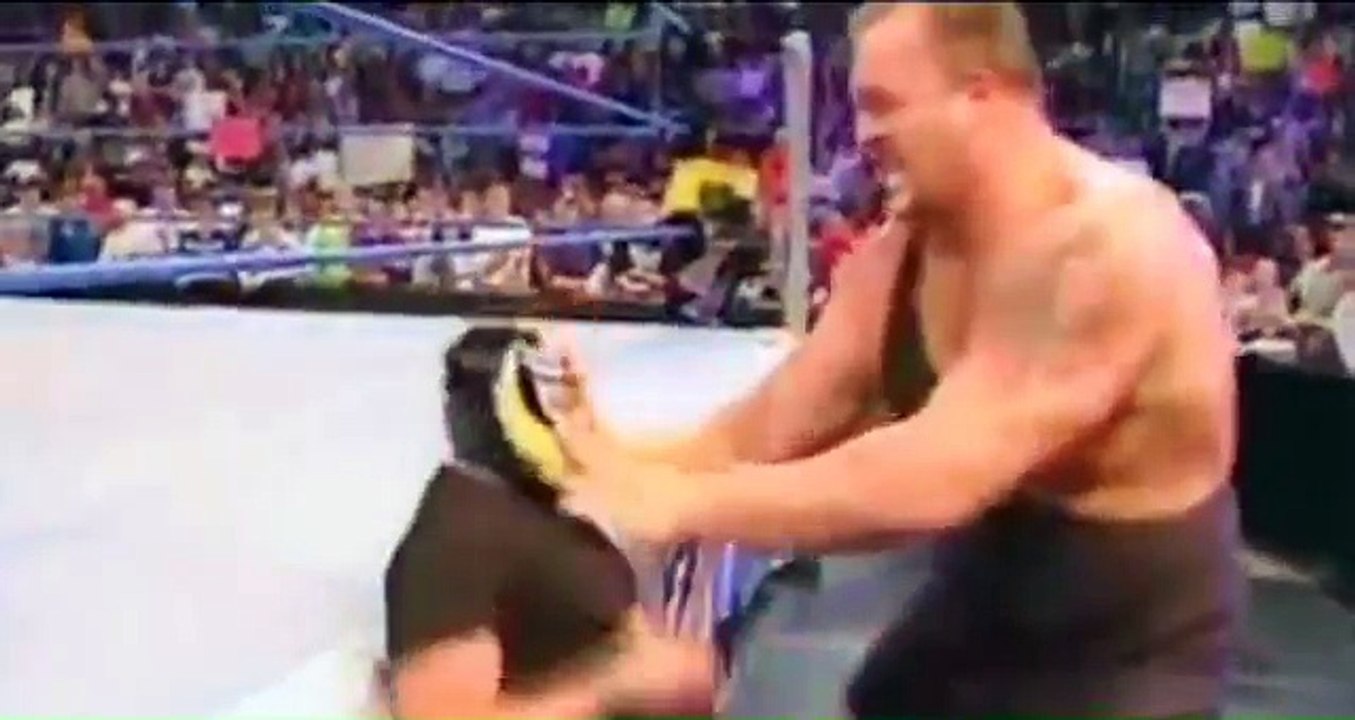 Wwe Raw Who is this Man  X attacks Rey Mysterio but return Brock Lesnar and Save Rey Mysterio