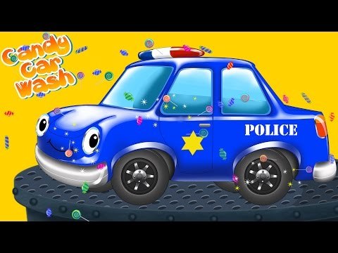 POLICE CAR | Car Wash|Car Wash Games |Candy Car Wash | Car Wash App