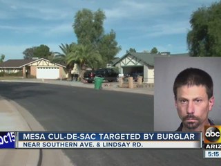 Man busted after allegedly breaking into Mesa homes