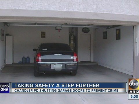 Chandler PD being praised for closing residents’ garage doors