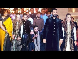 (Inside Pics) Yuvraj Singh & Hazel Keech Goes BLACK HOT For Their SANGEET CEREMONY