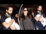 Shahid Kapoor, Mira With Baby Misha Spotted At Airport | Returns From Holidays