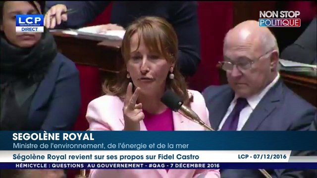 Ségolène Royal sur la polémique Fidel Castro: n'allez pas me dire que 4 millions de touristes se rendent dans une dictature!