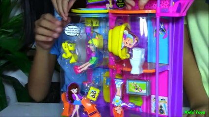 Polly Pocket Hangout House Playset - Stick 'n Play Doll House-rWJk4nUvaTI