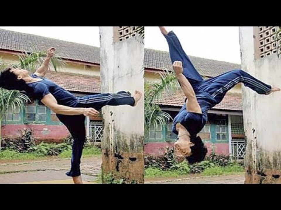Tiger Shroff Showing Amazing Stunts