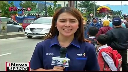 Para Santri Ciamis Memasuki Kota Bandung