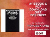 Konstruktivismus in Psychiatrie und Psychologie (suhrkamp taschenbuch wissenschaft)