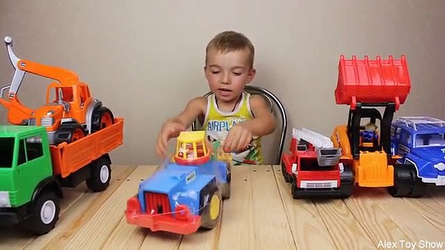 ОБЗОР МАШИН СПЕЦТЕХНИКИ. 12 БОЛЬШИХ МАШИН. РАСПАКОВКА ИГРУШЕК. Развивающие мультики.