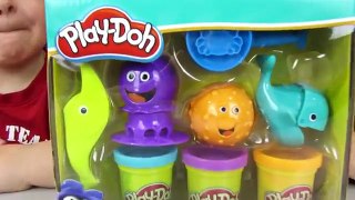 Play-Doh Unterwasser Knetwelt Hasbro Spielzeug Unboxing und spielen Kinderkanal