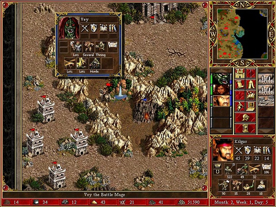 Heroes III  Armageddon s Blade - Kilgor vs Vey