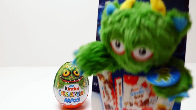 Kinder Überraschung Maxi Ei & Kuschelmonster Kinder Maxi Mix Schokolade - Monster Edition-3adbh9TLasg