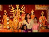 Sushmita Sen With Daughters VISITS Durga Puja  At Bandra