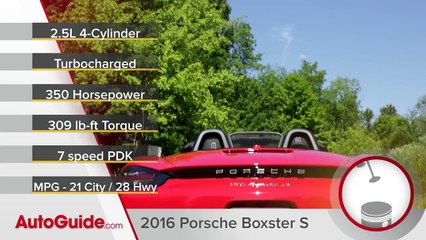 2017 Porsche 718 Boxster S Review - Quick Take-p8WeQWJpqUs
