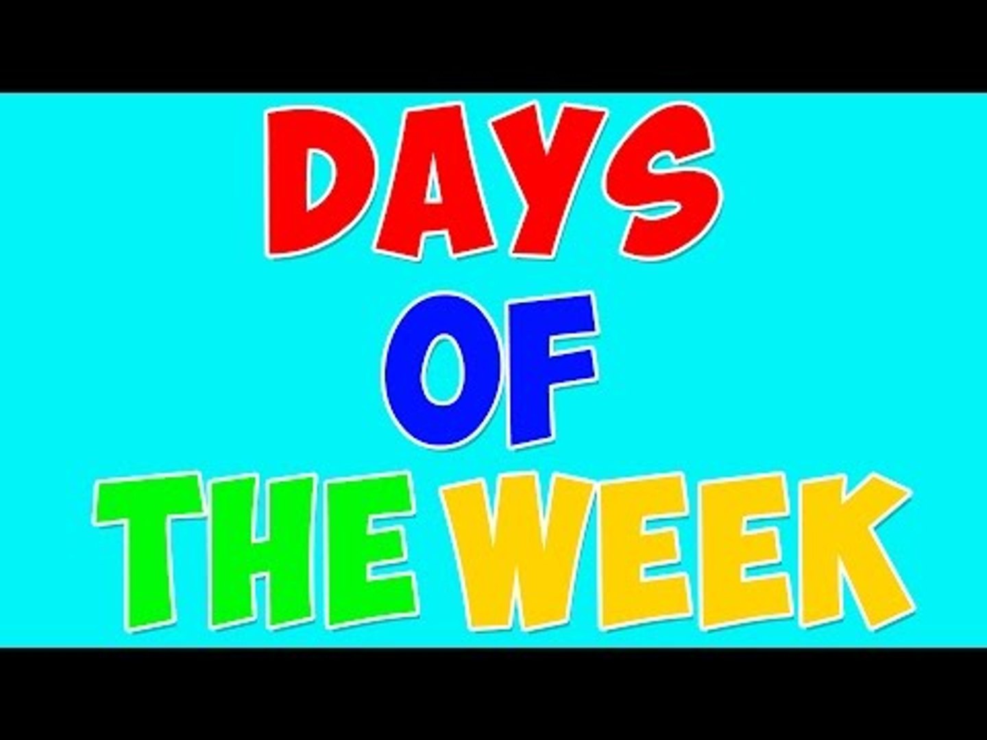 Lesson Video: Days of the Week