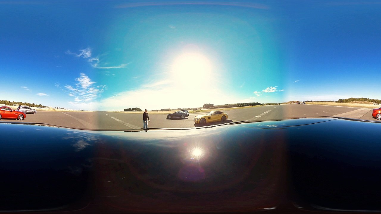 Mercedes - AMG GT v C63 vs S65 v A45 v GLE63 360 degree drag race _ Passenger Rides-uZDHobjvGz0